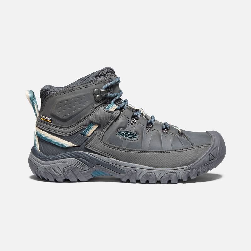 Keen Targhee III Mid Waterproof Wanderstiefel Damen DE-70816 Magnet/Balsam - Keen Damenschuhe Grau